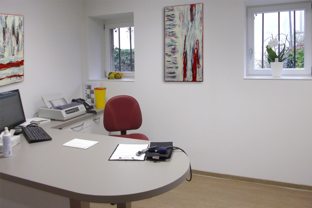 Foto Behandlungsraum Praxis Dr. Abend in Gundelsheim